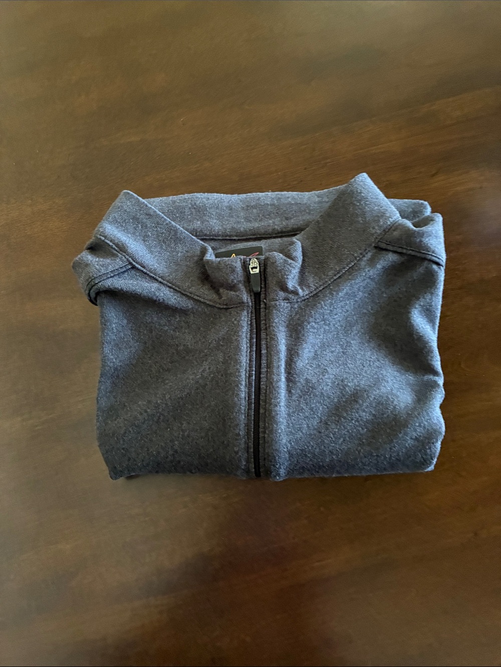 Greg Norman Collection Charcoal Zip-Front Lightweight Jacket